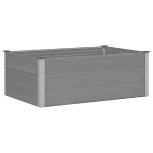 vidaXL Garten-Hochbeet WPC 150 x 100 x 54 cm Grau