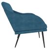vidaXL Sitzbank Blau 110x76x80 cm Samt