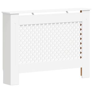 vidaXL Heizk&ouml;rperabdeckung Wei&szlig; 112&times;19&times;81,5 cm MDF