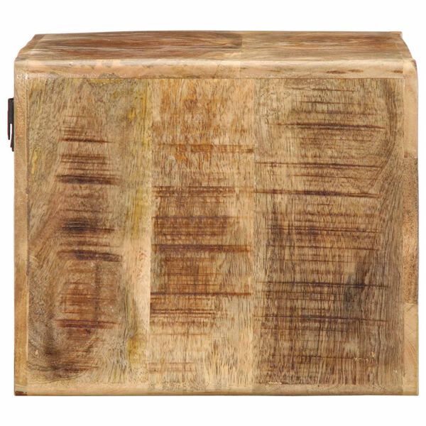 vidaXL TV-Wandschrank 60x30x25 cm Raues Massives Mangoholz