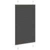 vidaXL Plissee Schwarz 75x150 cm Stoffbreite 74,4 cm Polyester