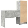 vidaXL Schreibtisch mit Schubladen 2 pcs Beton Grau