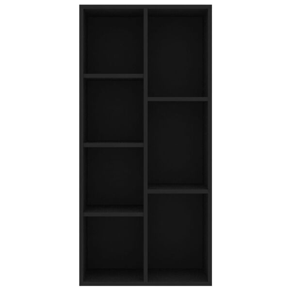 vidaXL B&uuml;cherregal Schwarz 50x25x106 cm Holzwerkstoff
