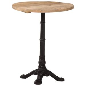vidaXL Bistrotisch &Oslash;60x76 cm Raues Mangoholz