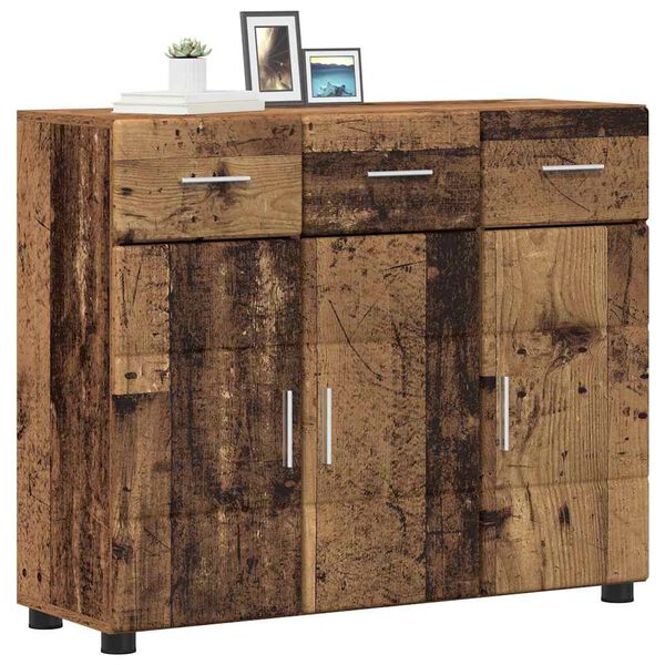 vidaXL Sideboard mit Regal Altholz 88,5 x 30,5 x 73 cm Holzwerkstoff