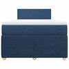 vidaXL Boxspringbett mit Matratze Blau 120x200 cm Stoff