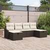 vidaXL Sofa Set mit Kissen 6 pcs Poly-Rattan