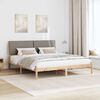 vidaXL Bettgestell Braun und Taupe 180 x 200 cm Massivholz Kiefer