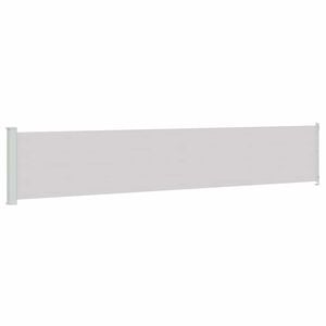 vidaXL Seitenmarkise Ausziehbar 117x614 cm Grau