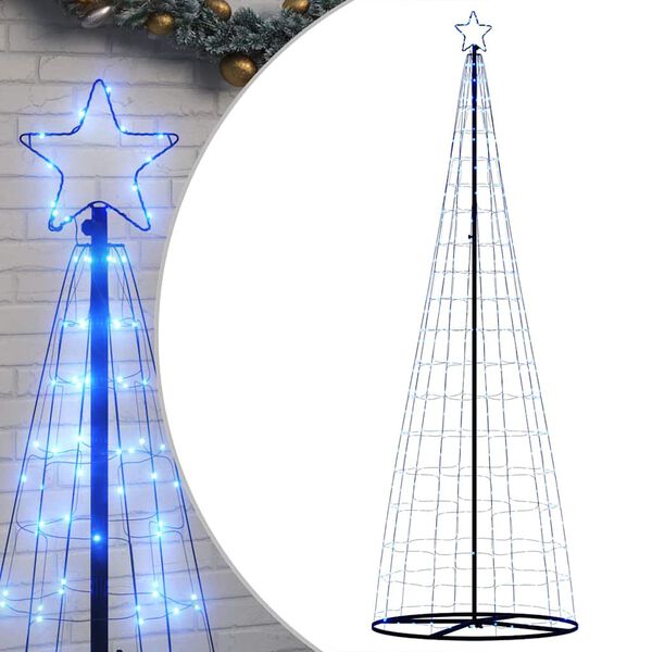 vidaXL LED Weihnachtsbaum 550 LEDs Blau 300 cm