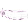 vidaXL Boxspringbett mit Matratze Dunkelblau 120 x 210 cm Stoff