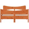 vidaXL Massivholzbett ohne Matratze Wachsbraun 140x200 cm Kiefernholz