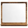 vidaXL Badspiegel mit Ablage Altholz-Optik 40x11x37 cm Holzwerkstoff