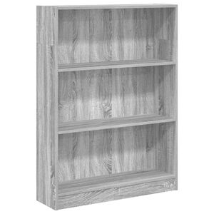 vidaXL B&uuml;cherregal Grau Sonoma 80x24x109 cm Holzwerkstoff