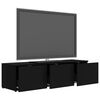 vidaXL TV-Schrank Schwarz 120x34x30 cm Holzwerkstoff