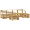 vidaXL Outdoor-Sofagarnitur 6 pcs Wei&szlig; Massivholz Akazie