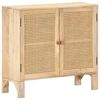 vidaXL Sideboard 80x30x73 cm Mango Massivholz und Rohrgeflecht