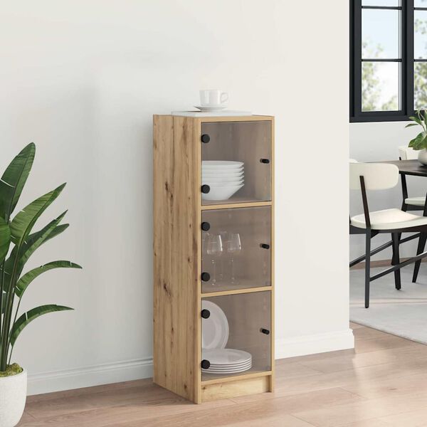 vidaXL Highboard Artisan-Eiche 35 x 37 x 109 cm Holzwerkstoff