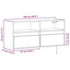 vidaXL TV-Wandschrank mit LED-Beleuchtung R&auml;uchereiche 100x31x45 cm