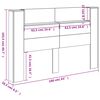 vidaXL Kopfteil Ger&auml;ucherte Eiche 160 x 16,5 x 103,5 cm Holzwerkstoff
