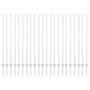 vidaXL Zaunpfosten 22 pcs Silber 180 cm Stahl