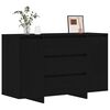 vidaXL Sideboard Schwarz Eichen-Optik 120 x 41 x 75 cm Holzwerkstoff