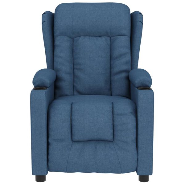 vidaXL Massagesessel Blau Stoff