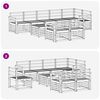 vidaXL Sofagarnituren 9 pcs Natur Massivholz Akazie