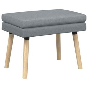 vidaXL Doppellagige Bank Hellgrau 60 x 40 x 46 cm Stoff