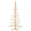 vidaXL Weihnachtsbaum Holz zum Schm&uuml;cken 210 cm Massivholz Kiefer