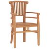 vidaXL 3-tlg. Garten-Essgruppe Massivholz Teak