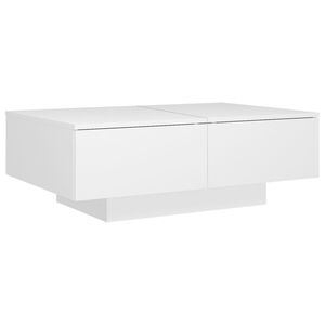 vidaXL Couchtisch Wei&szlig; 90x60x31 cm Holzwerkstoff