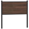 vidaXL Ersatz-Kopfteil Braun Eichen-Optik 75 cm Holzwerkstoff und Stahl