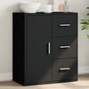 vidaXL Sideboard Schwarz 60x31x70 cm Holzwerkstoff
