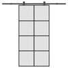 vidaXL Schiebet&uuml;r mit Beschlag 102,5x205 cm ESG-Glas & Aluminium