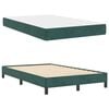 vidaXL Boxspringbett mit Matratze Dunkelgr&uuml;n 120 x 190 cm Stoff