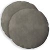 vidaXL Kissenbezug 2 pcs HEERLEN Hellgrau &Oslash; 40 cm Samt