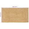 vidaXL Bereichsteppich Beige 80 x 200 cm Jute