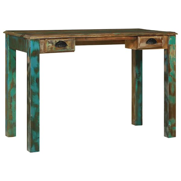 vidaXL Schreibtisch Braun 112 x 55 x 76 cm Massivholz Altholz