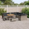 vidaXL Gartensofa-set 13 pcs Grau Poly-Rattan