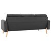 vidaXL 3-Sitzer-Sofa Dunkelgrau Stoff