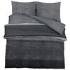 vidaXL Bettw&auml;sche-Set Dunkelgrau 155x220 cm Baumwolle