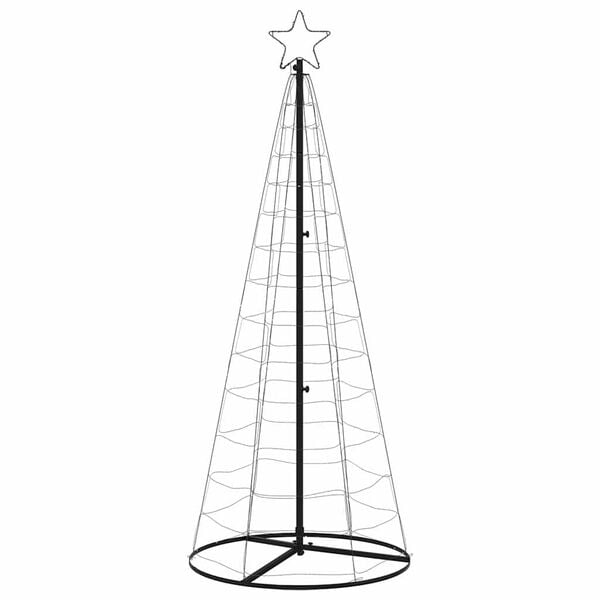 vidaXL LED Weihnachtsbaum 200 LEDs Blau 180 cm
