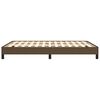 vidaXL Bettgestell ohne Matratze Dunkelbraun 140x190 cm Stoff