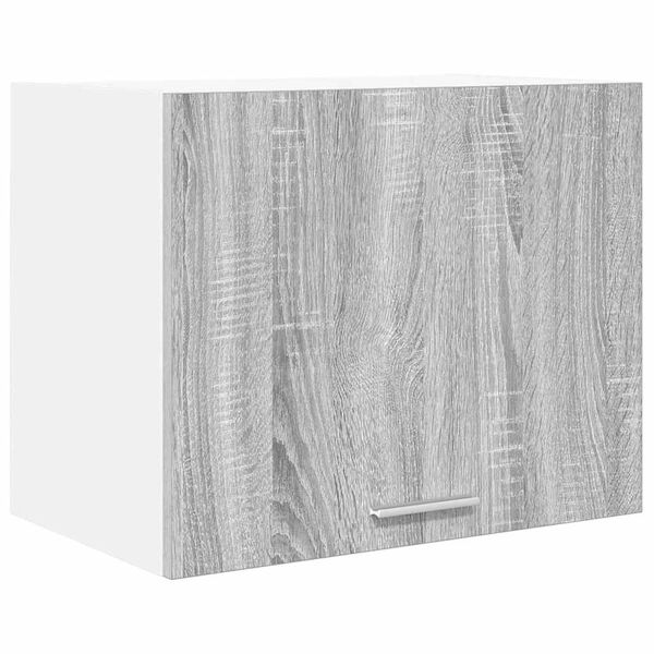vidaXL H&auml;ngeschrank Grau Sonoma und Wei&szlig; 50 x 31 x 40 cm Holzwerkstoff