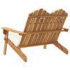 vidaXL Adirondack-Gartenbank mit Kissen 126 cm Massivholz Akazie