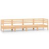 vidaXL 4-tlg. Garten-Lounge-Set Kiefer Massivholz
