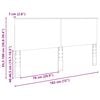 vidaXL Kopfteil Wei&szlig; 180 cm Holzwerkstoff
