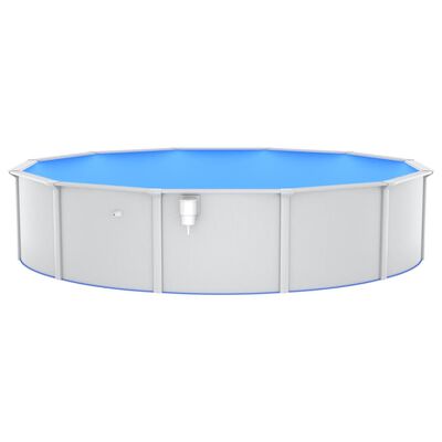 vidaXL Pool mit Sandfilterpumpe und Leiter 550x120 cm