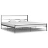 vidaXL Bettgestell Grau Metall 200&times;200 cm